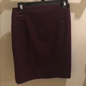 Maroon Express Pencil Skirt